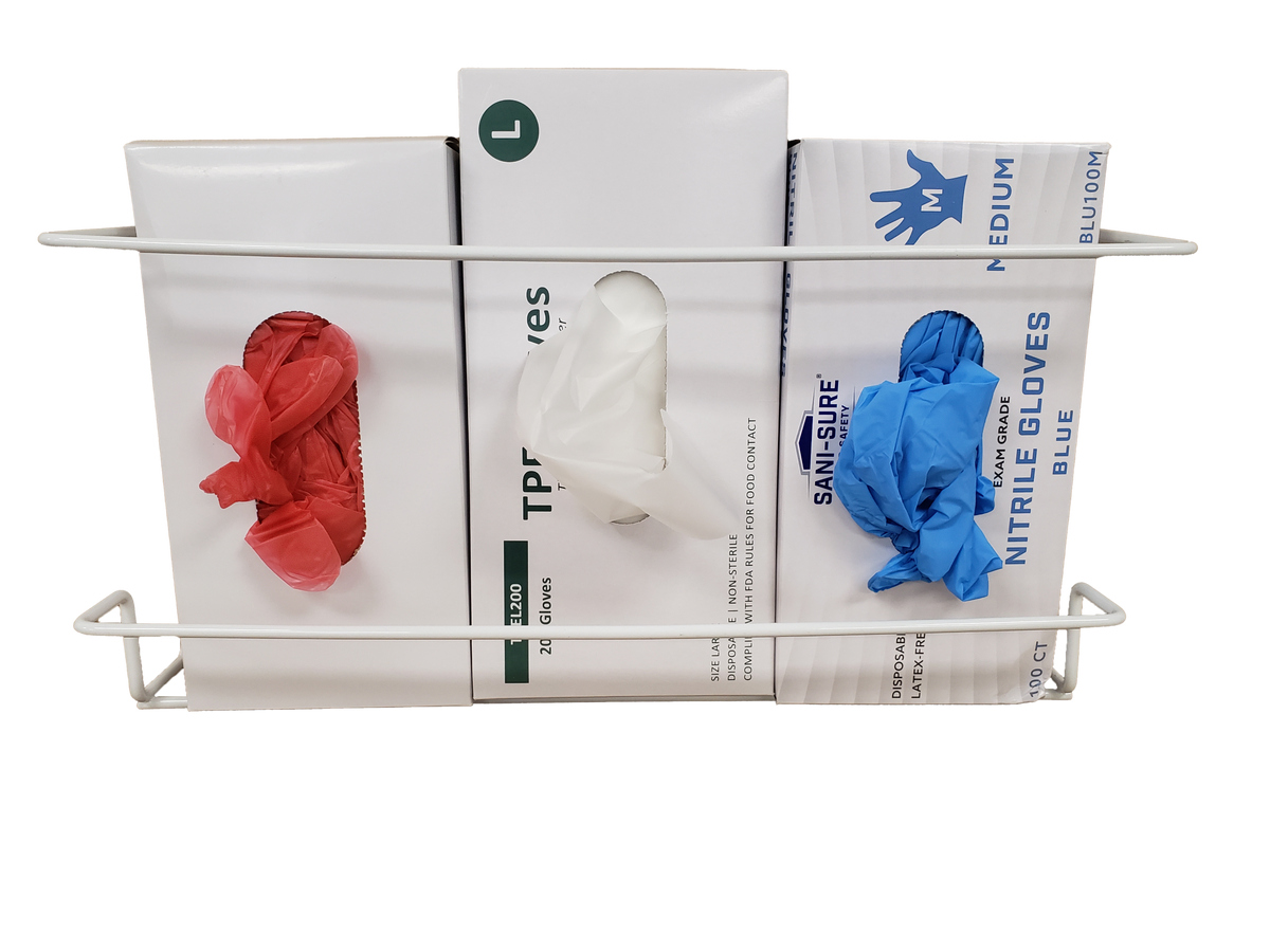 3-Box Wire Glove Dispenser GL-033