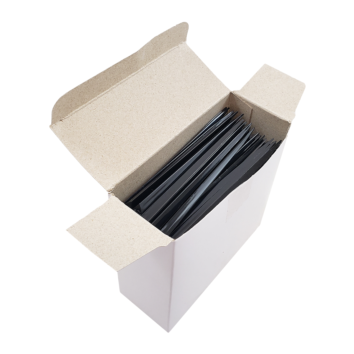 3.5" Black Plastic Prism Picks PRBLK35