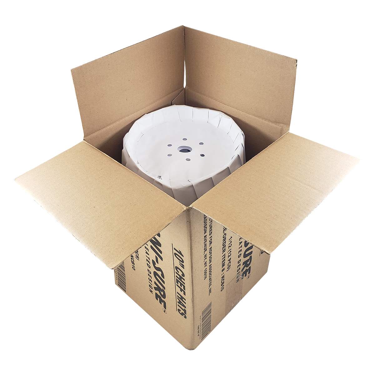 10" White Paper Chef Hat KCB10