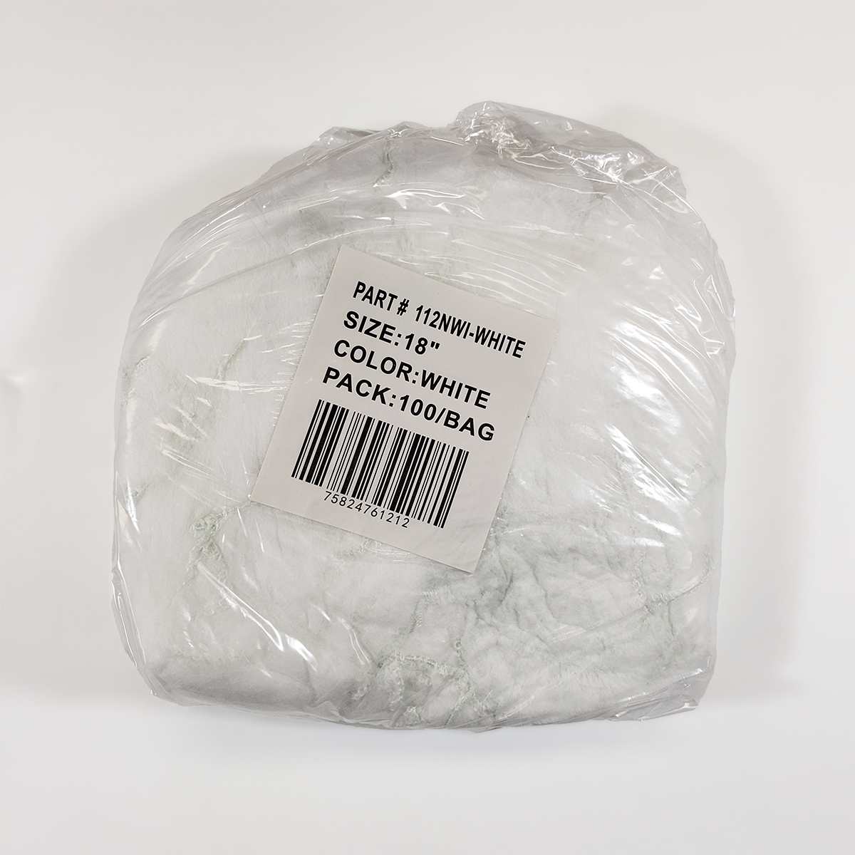 White Non-Woven Beard Protectors, 12gsm BP18L