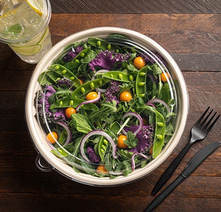 9.7" 84 OZ. ROUND BOWL - PFAS FREE (300 Bowls)
