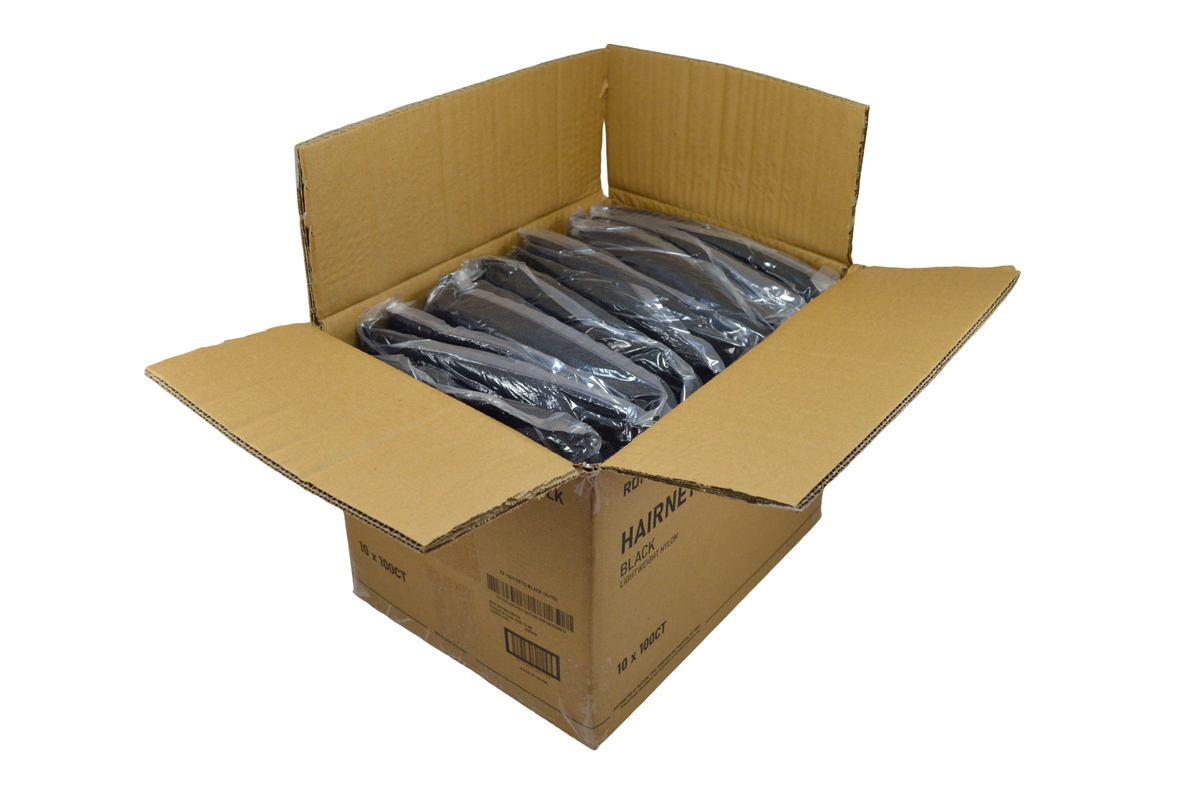 22" Black Mesh Hairnets HNET22BLK