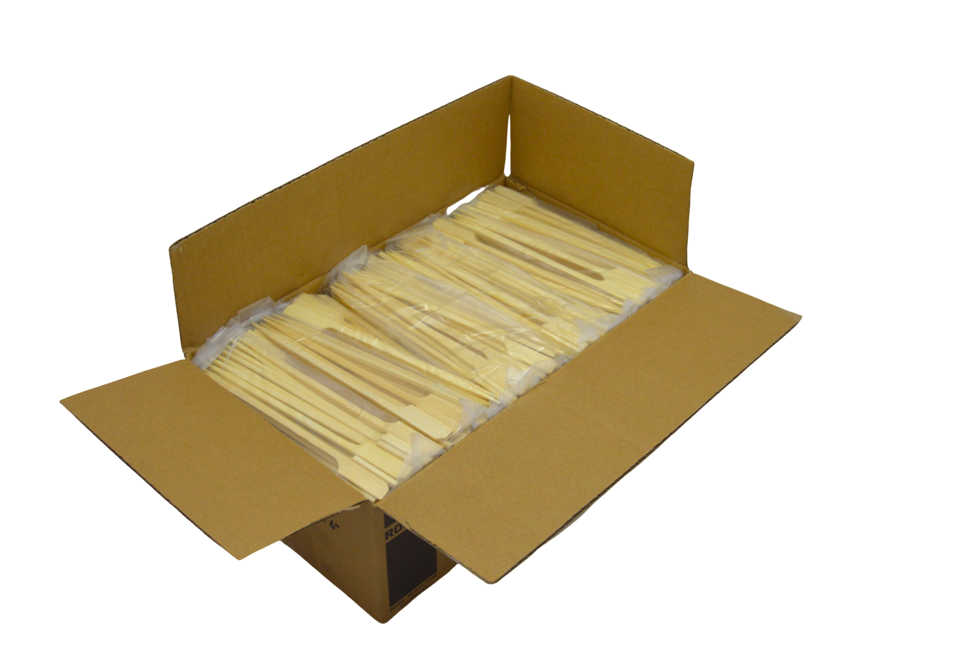 6" Bamboo Paddle Picks - Decorative Appetizer & Garnish Picks (Case of 10 x 100) - BPAD6