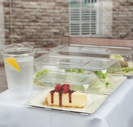 13" X 8" PFAS FREE RECTANGULAR PLATE- 150 Plates Per Case