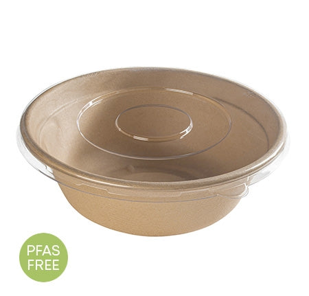 8" 32 OZ. ROUND COMPOSTABLE BOWL PFAS FREE (300/CS)
