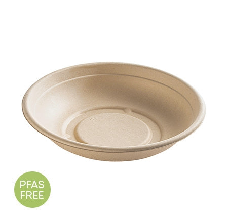 8" 24 OZ. ROUND COMPOSTABLE BOWL PFAS FREE (300/CS)