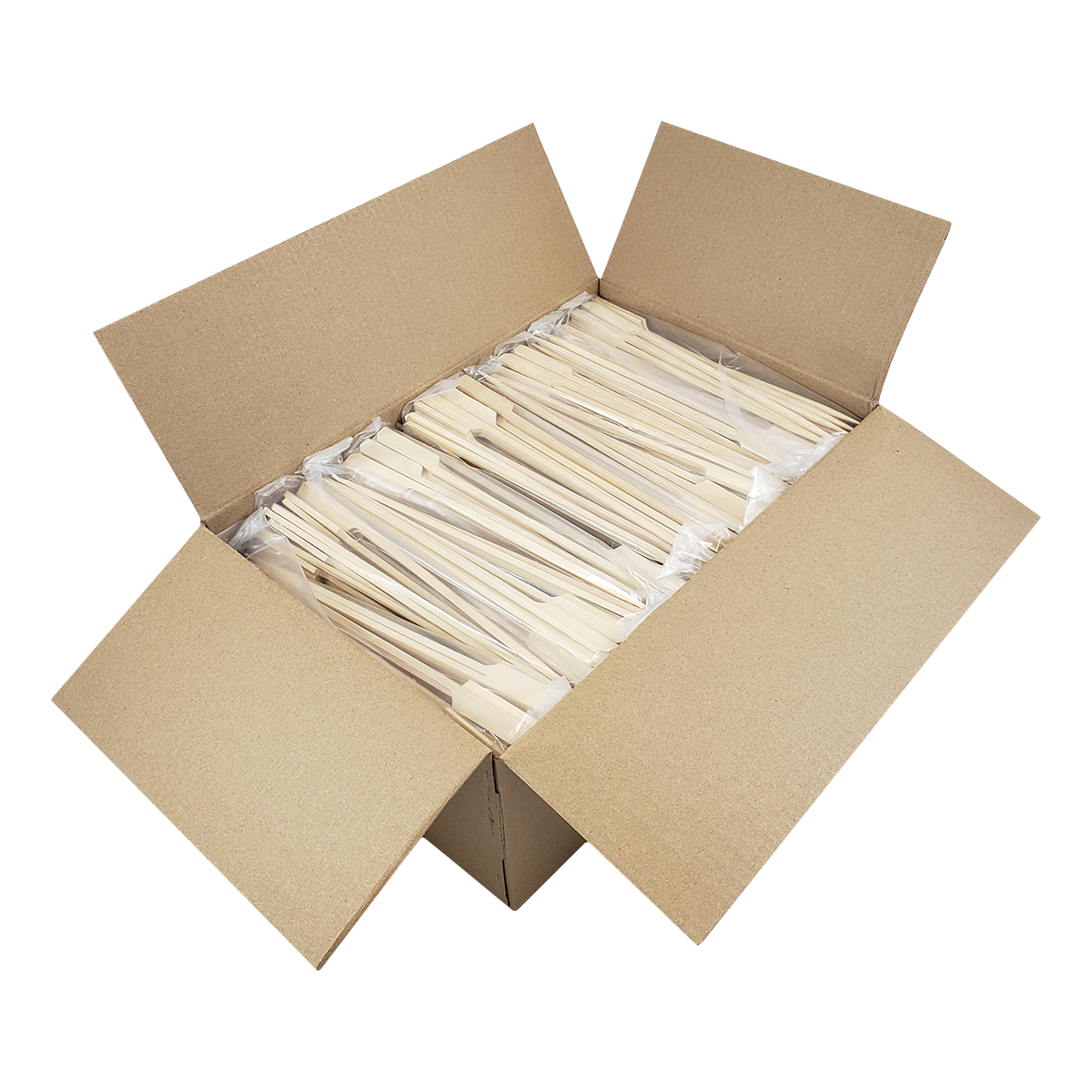 7" Bamboo Paddle Picks - Decorative Appetizer & Garnish Picks (Case of 10 x 100) - BPAD7