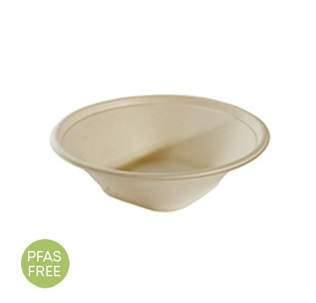 7.75" 32 OZ. ROUND BOWL SQ BOTTOM - PFAS FREE (300/CS)