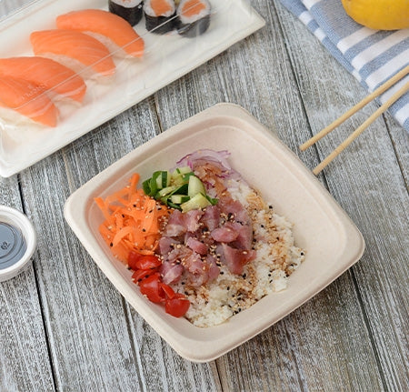 7" 16 OZ. PFAS FREE SQUARE BOWL (300/CS)