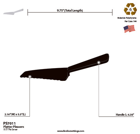 Plastic Disposable9.75" PIE SERVER (144 Per Case)