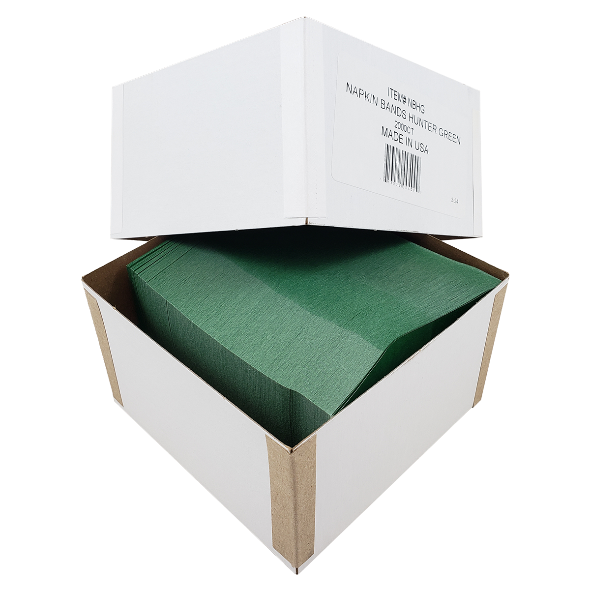 Hunter Green Napkin Bands NBHG
