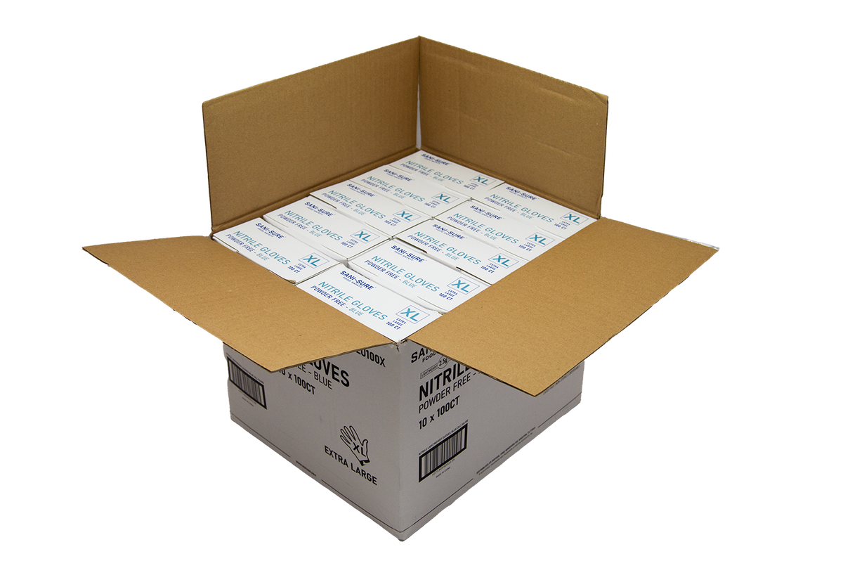 Lightweight Blue Nitrile Gloves Extra Large NLWBLU100X