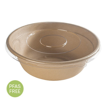 8" 40 OZ. ROUND COMPOSTABLE BOWL PFAS FREE (300/CS)