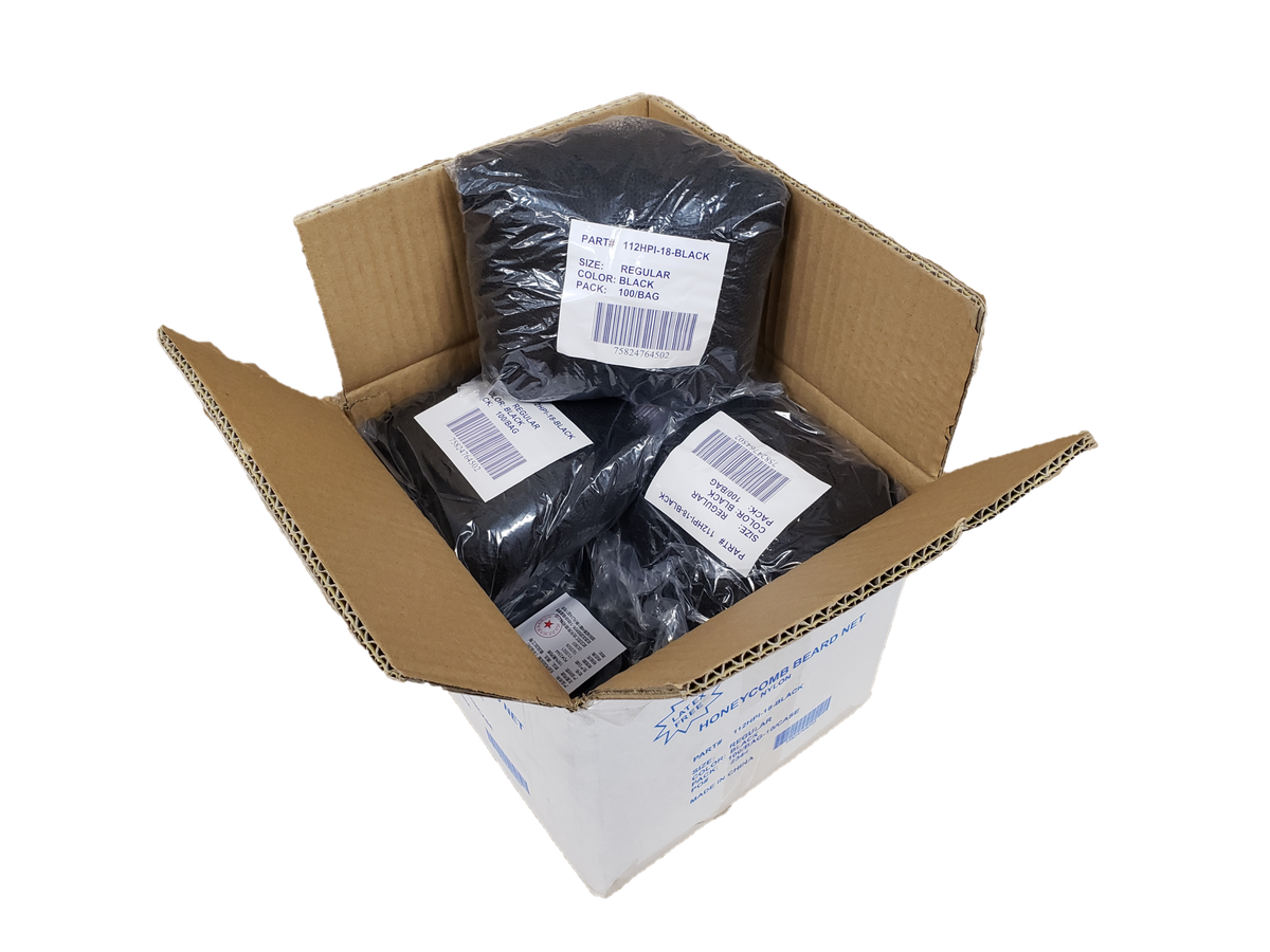 Black Nylon Beard Nets BP112HPI