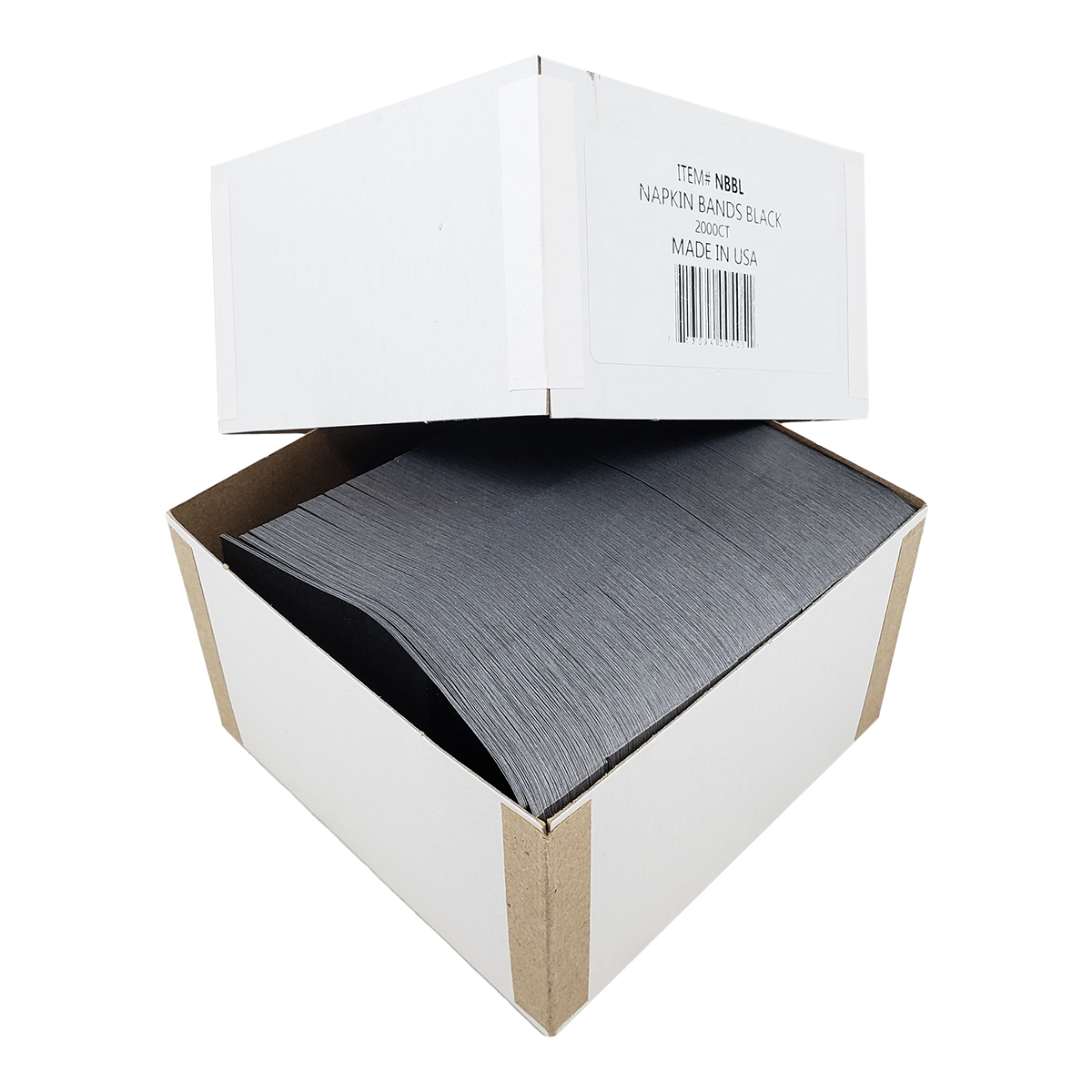 Black Napkin Bands NBBL