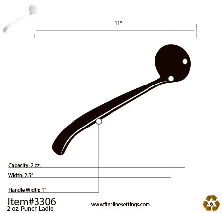 2 oz. Punch Ladle (48 Pieces) Avail. Black, Clear, & White
