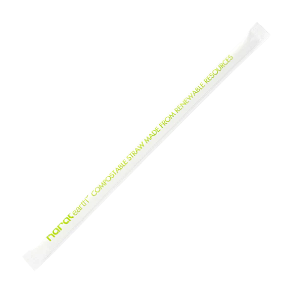 Karat Earth 7.75" PLA Jumbo Clear Straw (5mm) - 2,000 pcs