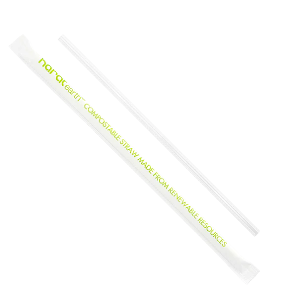 Karat Earth 7.75" PLA Jumbo Clear Straw (5mm) - 2,000 pcs