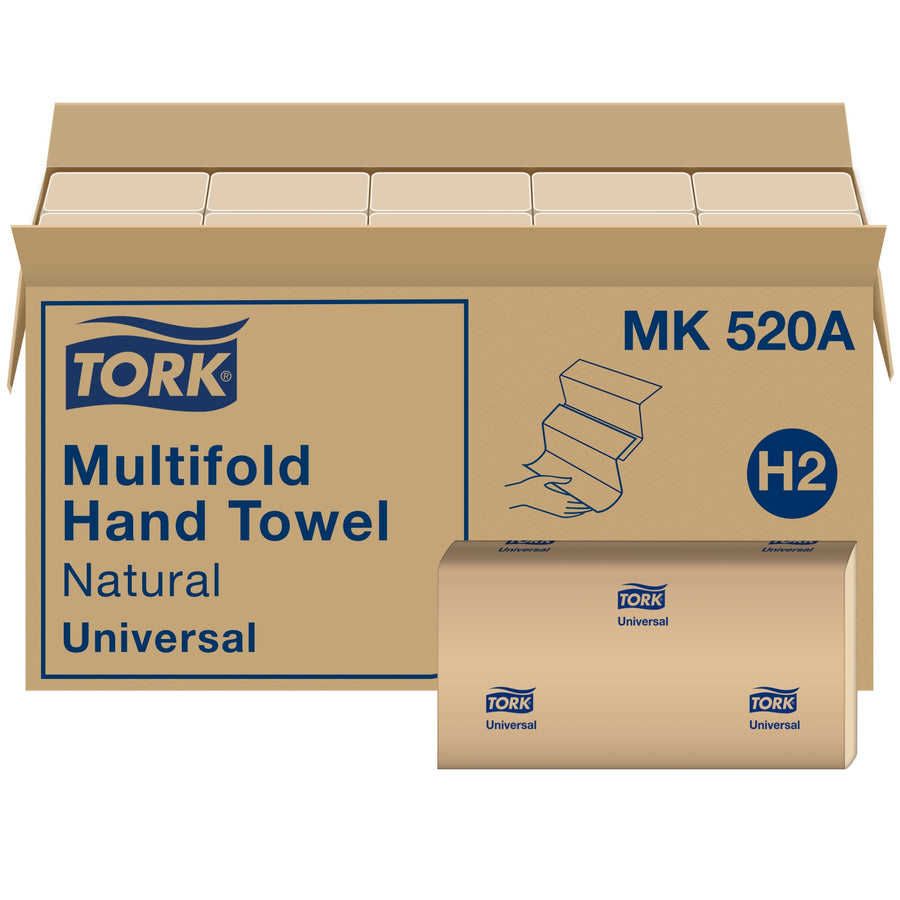 Tork Kraft Multifold Towel Universal 9.5X9.125 16/250 — Case of 4000 (MK520A)