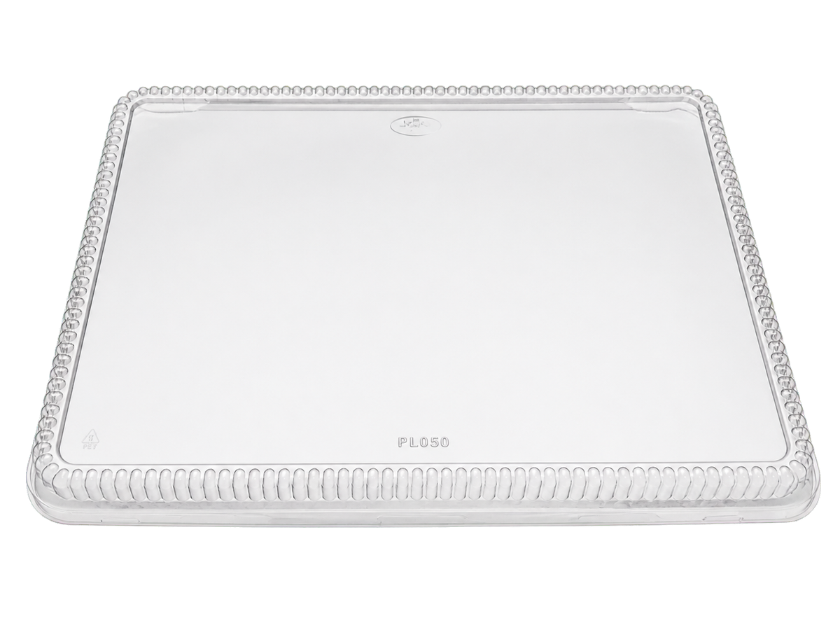 Smart USA PL050 Clear Plastic Dome Lids for Half Sheet Cake Pans - Made in USA