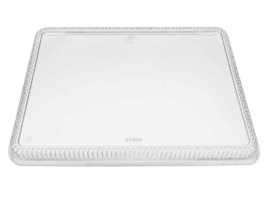 Smart USA PL050 Clear Plastic Dome Lids for Half Sheet Cake Pans - Made in USA