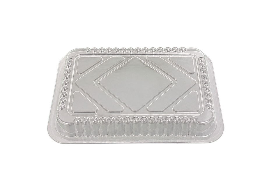 Smart USA PL155 Clear Plastic Dome Lids for 1.5 lb Deep Oblong Pans - Made in USA