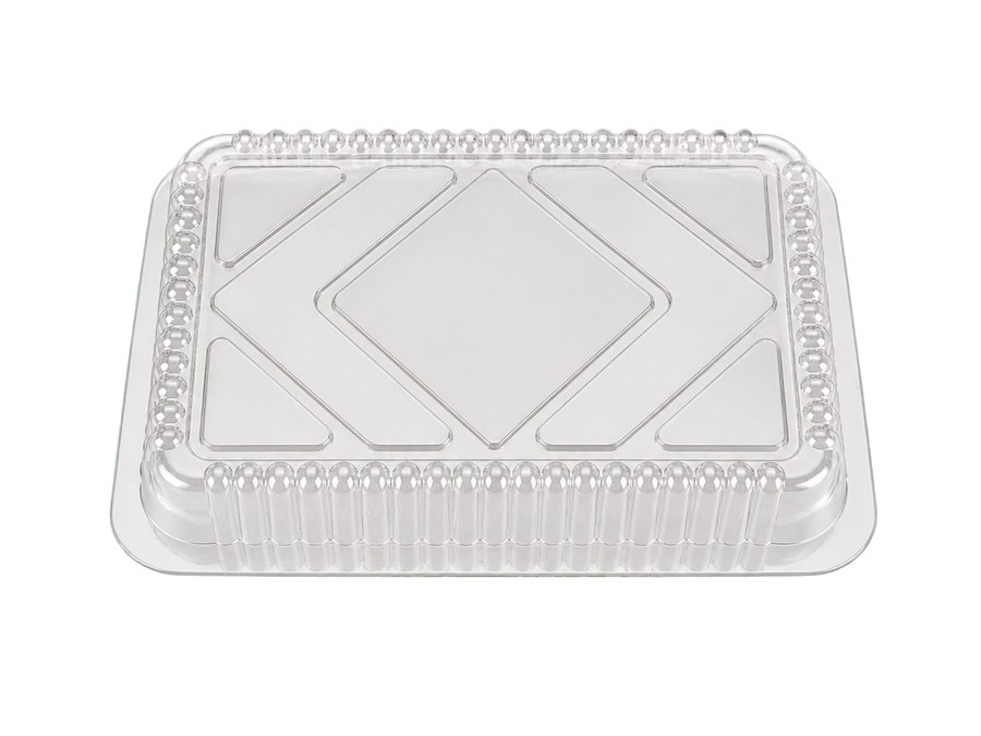 Smart USA PL205 Clear Plastic Dome Lids for 1.5 lb & 2.25 lb Oblong Pans - Made in USA