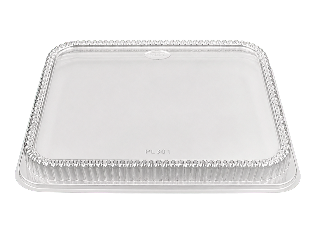 Smart USA PL301 Clear Plastic Dome Lids for Half Size Steam Table Pans - Made in USA