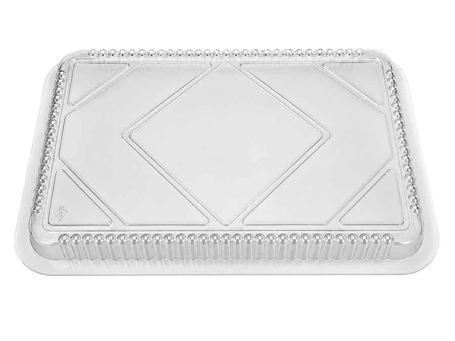 Smart USA PL405 Clear Plastic Dome Lids for 4 lb Oblong Pans - Made in USA
