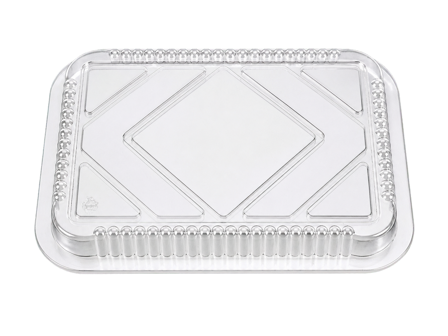 Smart USA PL505 Clear Plastic Dome Lids for 5 lb Oblong Pans - Made in USA