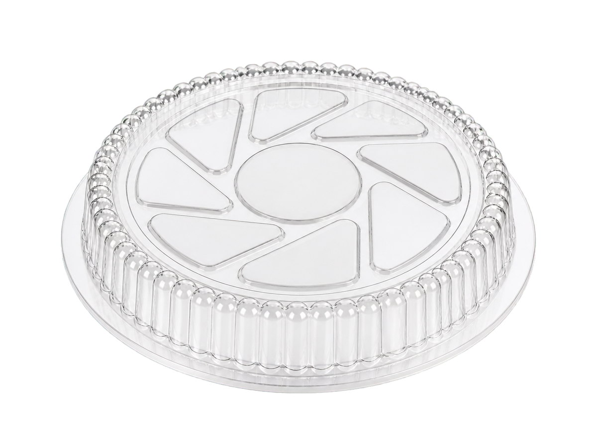 Smart USA PL905 9" Round Clear Plastic Dome Lids - Made in USA