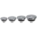 Karat 32 oz PP Plastic Microwavable Round Food Containers & Lids, Black - 150 sets