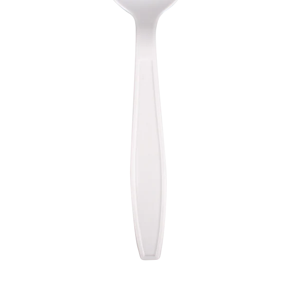 Plastic Extra Heavy Weight White Soup Spoon - 1,000 Spoons Per Case