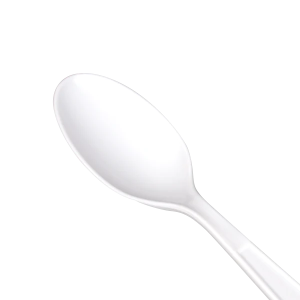Plastic  Heavy Weight White Tea Spoon - 1,000 Per Case