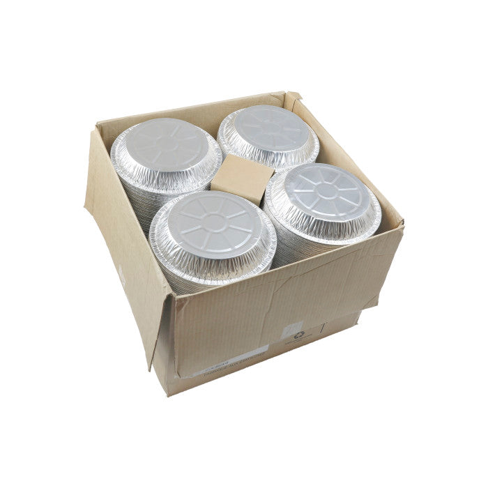 10" Aluminum Pie Plate Full Curl, Silver, 500 Per Case. (Pactiv 102335D)