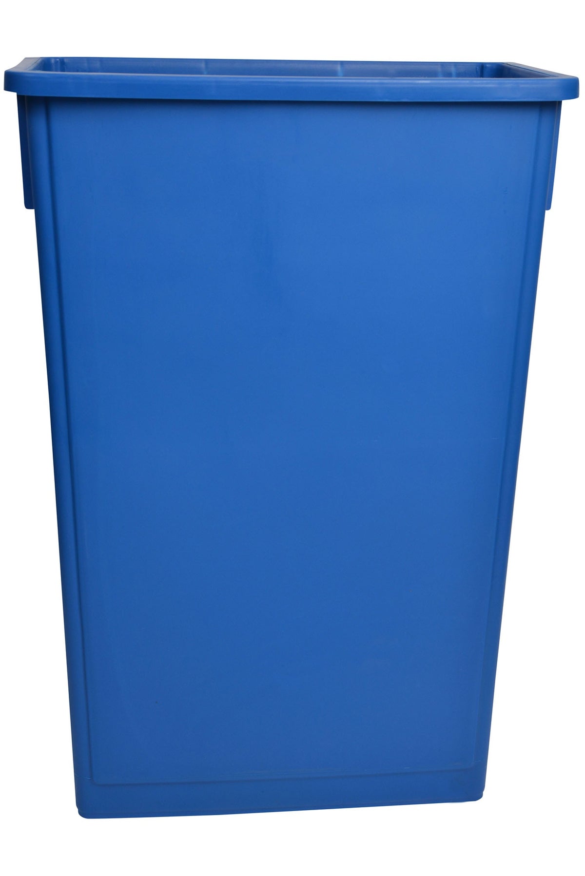 Blue Rectangular Garbage Can with 23 Gallon Capacity - Paper Supplies Plus