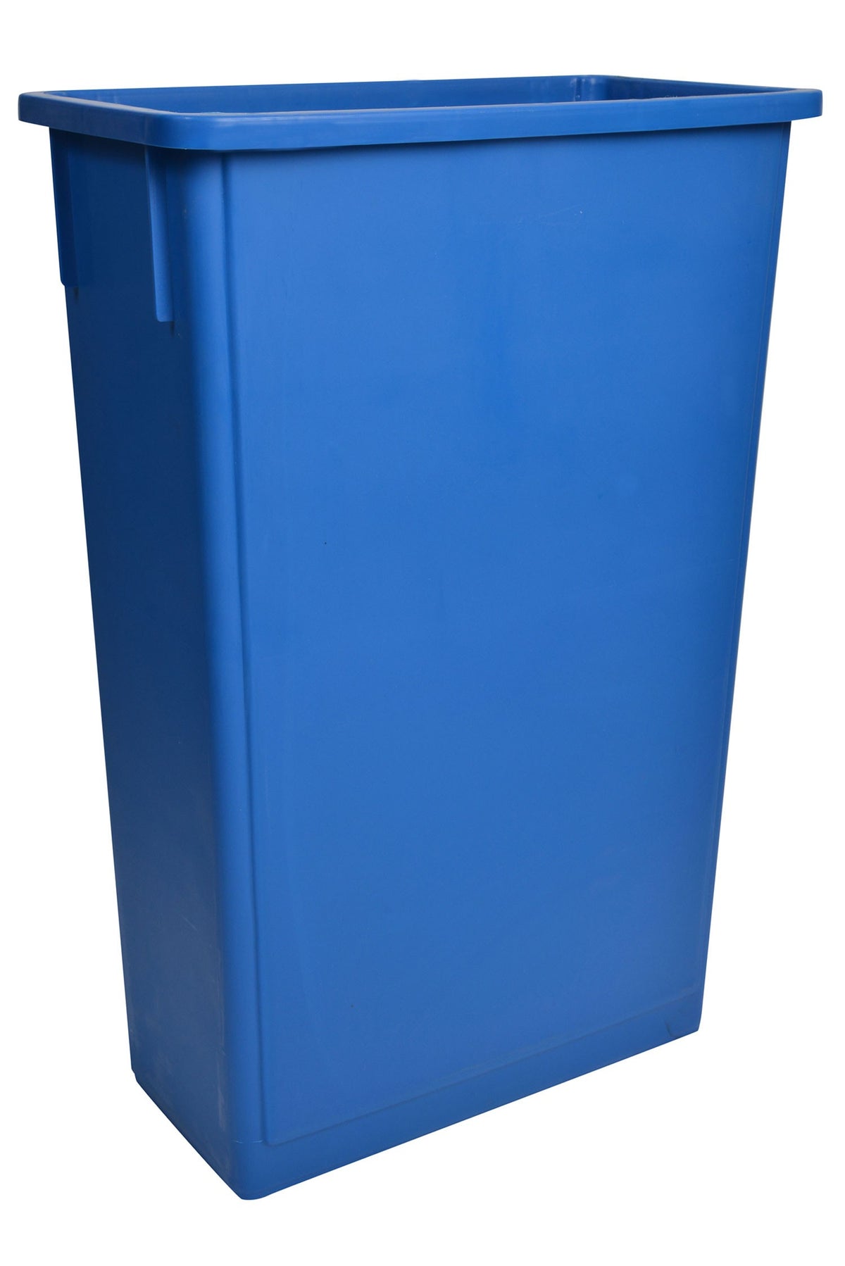 Blue Rectangular Garbage Can with 23 Gallon Capacity - Paper Supplies Plus