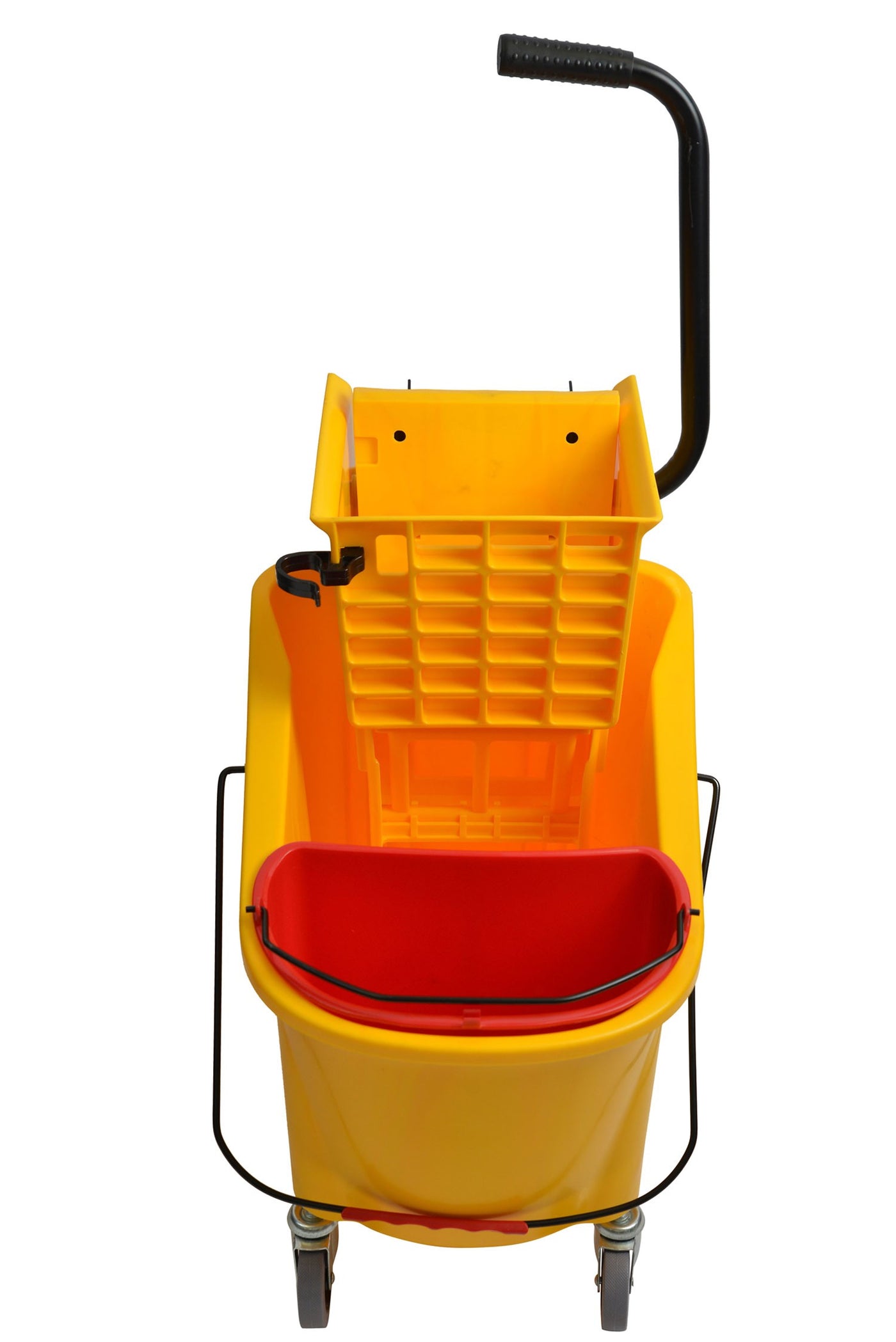 36 Qt Yellow Mop Bucket With Side Press Wringer - Paper Supplies Plus