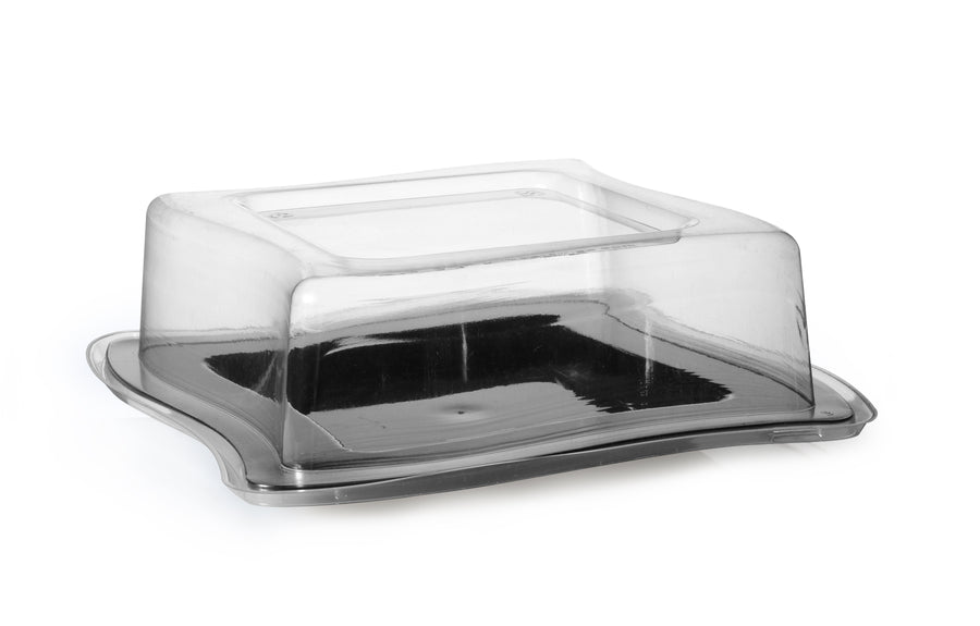Lids for 6.5" Wave-trends Square Dessert Plate (120/CS) - Paper Supplies Plus