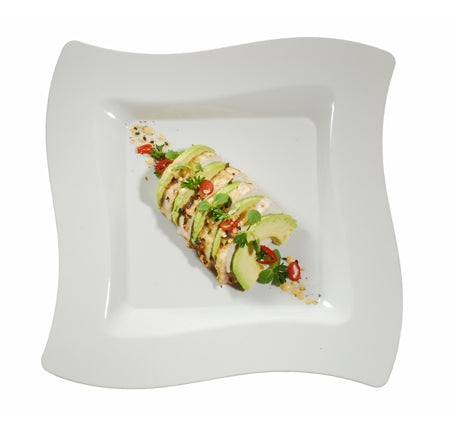 9.5" Wave-trends Square Dinner Plate (120/CS) - Paper Supplies Plus
