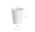 White 10oz Squat Paper Hot Cup (1000/CS) - Paper Supplies Plus