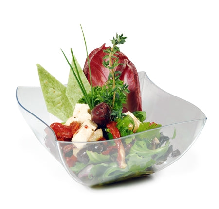 16 oz. Wave-trend Square Salad Bowl (80/CS) - Paper Supplies Plus