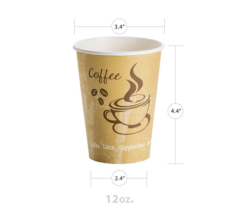 Classic Design 12oz Paper Hot Cup - Paper Supplies Plus