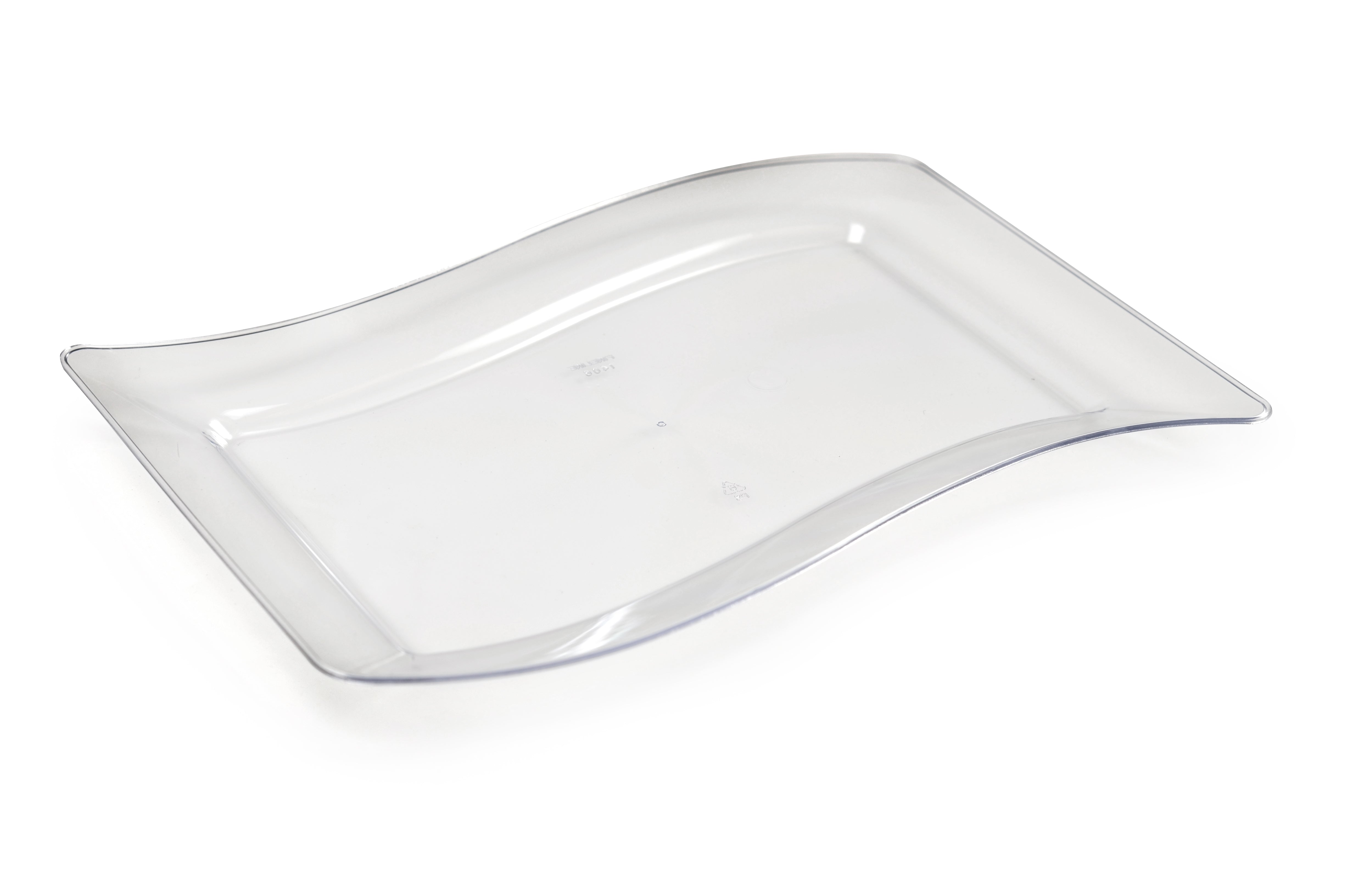 5.5" x 7.5" Wave-trends Rectangular Dessert Plate (120/CS) - Paper Supplies Plus