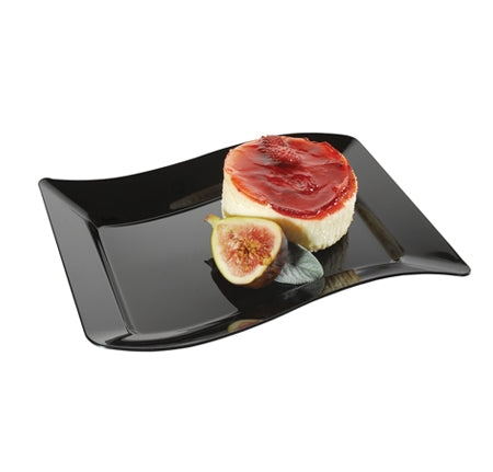 5.5" x 7.5" Wave-trends Rectangular Dessert Plate (120/CS) - Paper Supplies Plus