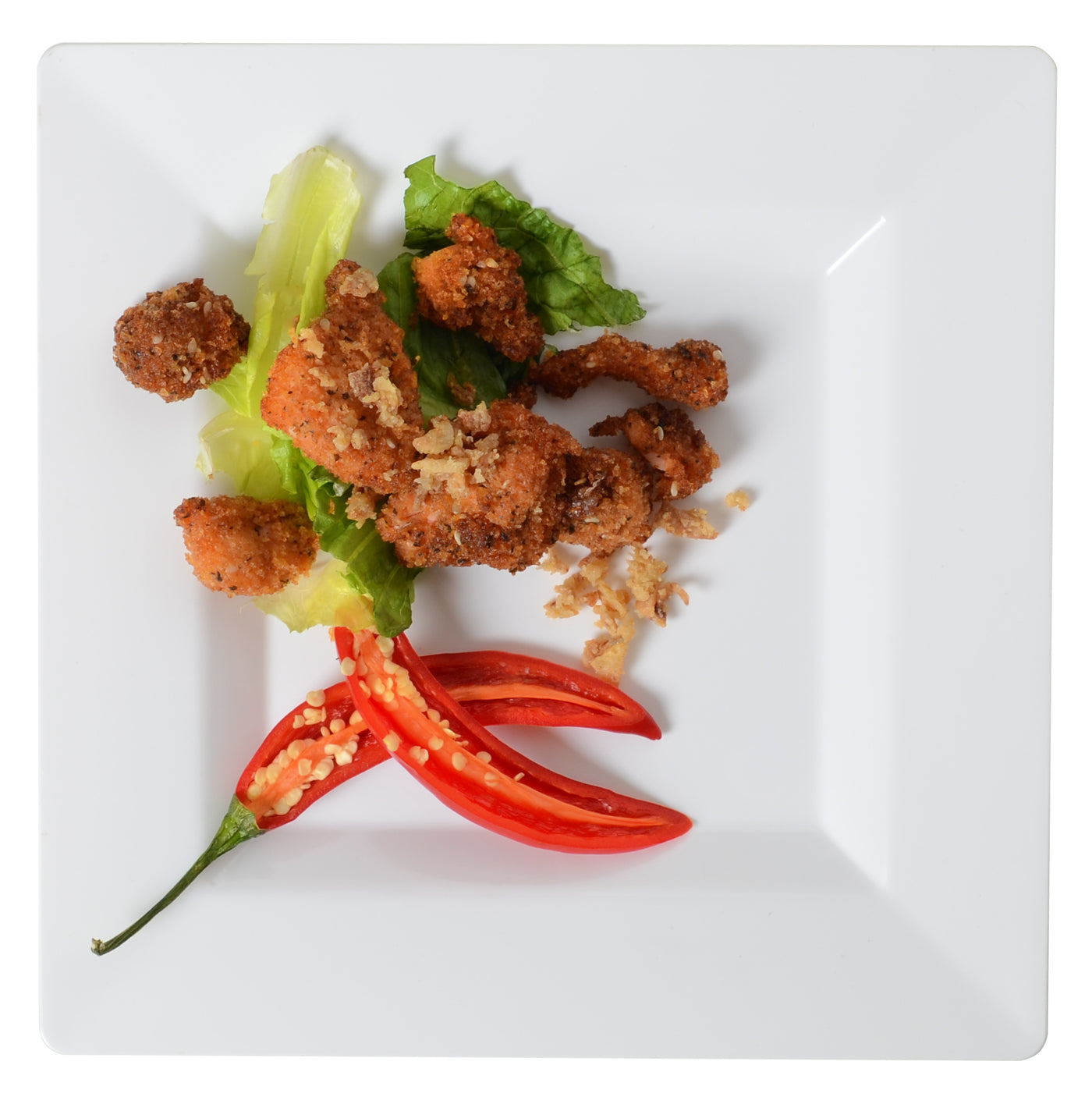 8" Square Salad Plate (120/CS) - Paper Supplies Plus