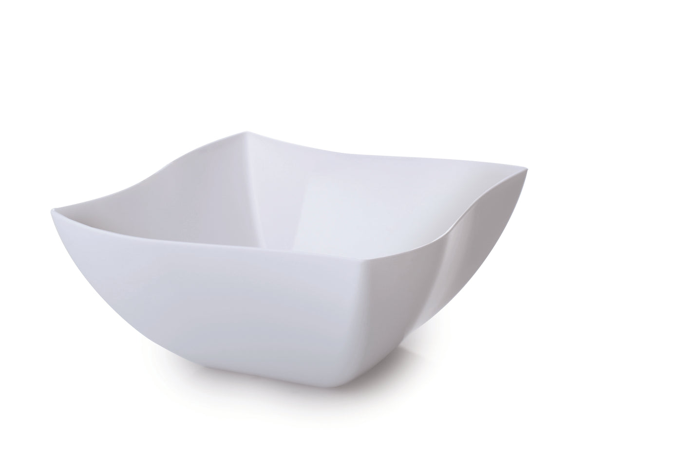 8 oz. Wave-trends Square Salad Bowl (80/CS) - Paper Supplies Plus