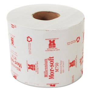 Morcon Paper M750 Morsoft Millennium Bath Tissue, 2-Ply, Individually Wrapped, White, 750 per Roll (Pack of 48) - Paper Supplies Plus