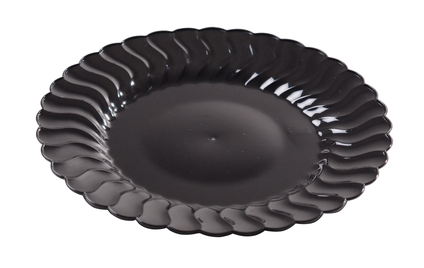 6" Plastic Plate (Fineline Flairware Collection)-180/CS - Paper Supplies Plus