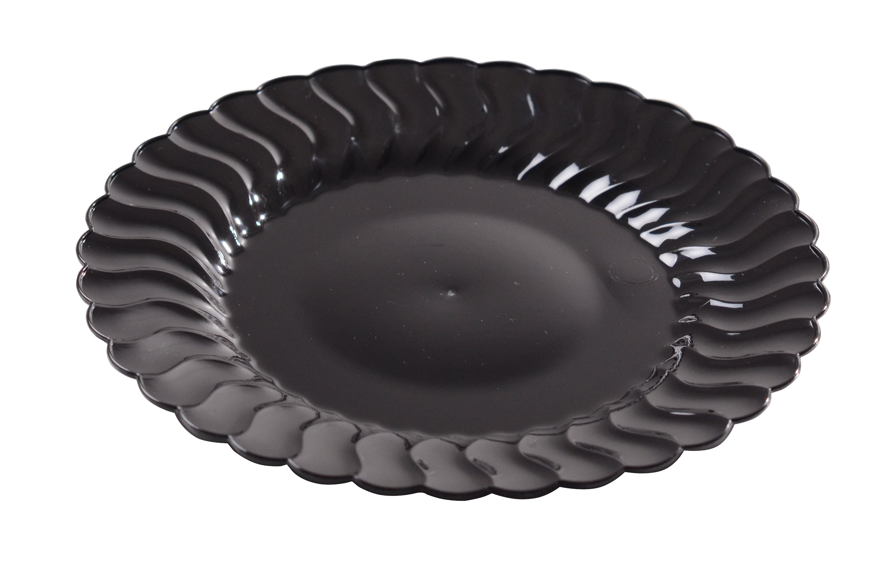 6" Plastic Plate (Fineline Flairware Collection)-180/CS - Paper Supplies Plus
